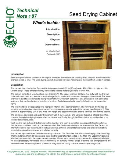 Tn 87 seed drying cabinet thumbnail 0