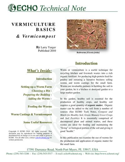 Tn 66 vermiculture basics vermicompost thumbnail 0