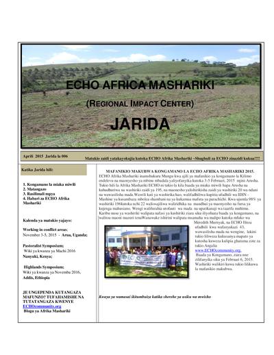 Jarida la echo afrika mashariki namba 6 0