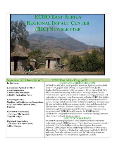 Echo east africa newsletter issue 7 0