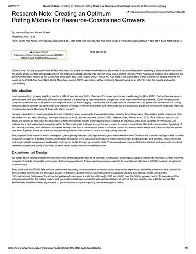 Research note optimum potting soil mixture thumbnail 0