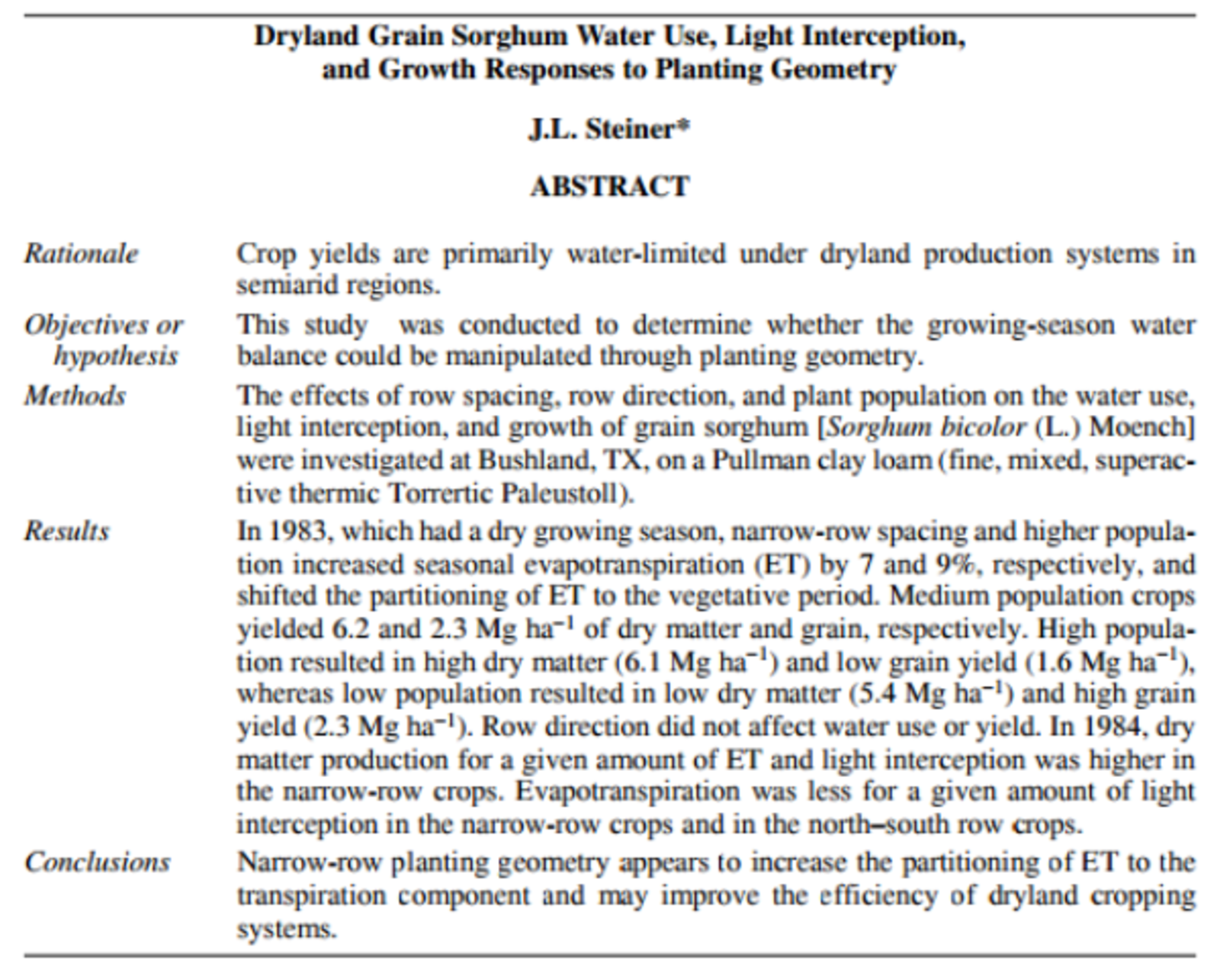 format sample abstract for paper presentation