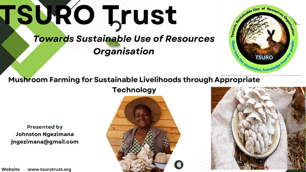 Mushroom Farming for Sustainable Livelihoods through Appropriate Technology