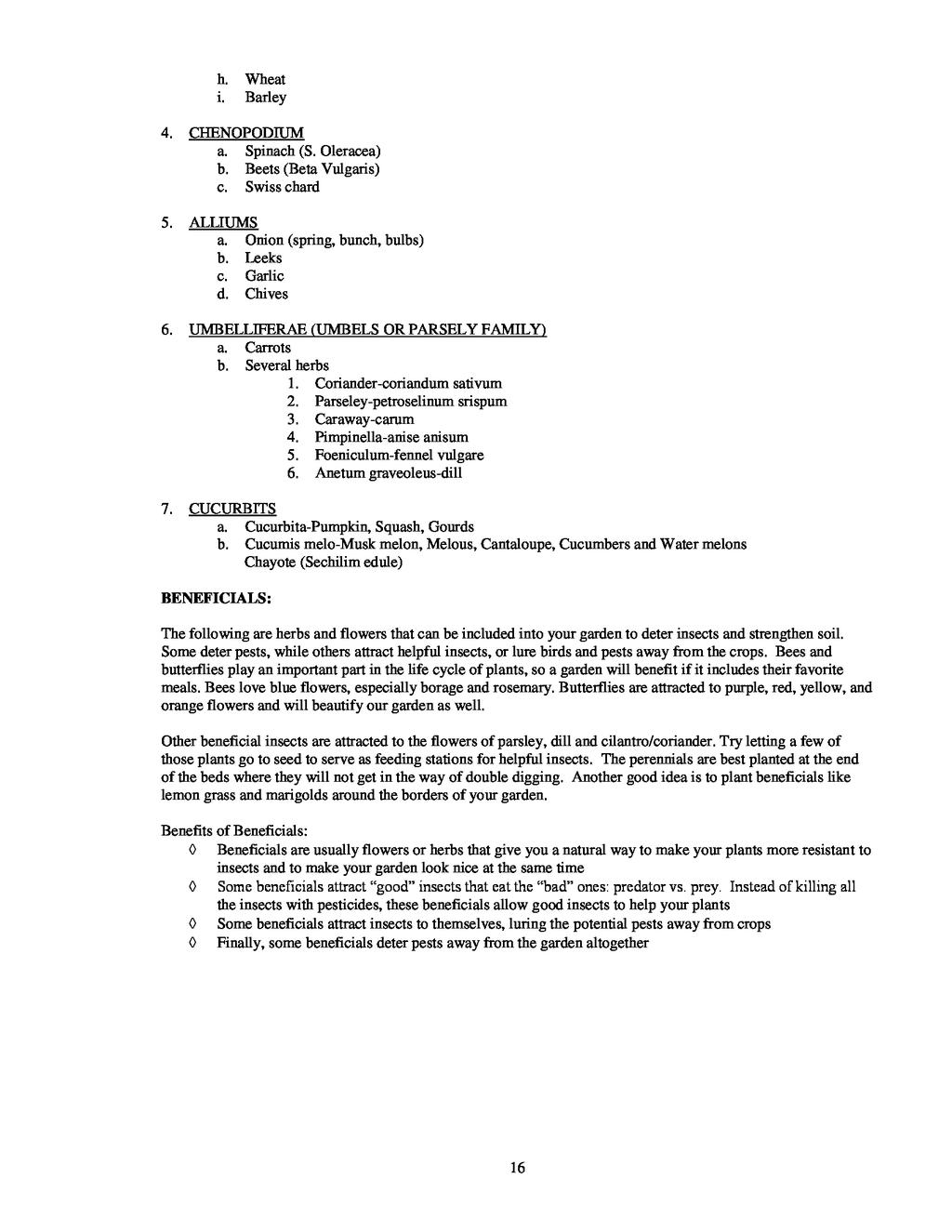 Bio-Intensive Agriculture Handout | ECHOcommunity.org