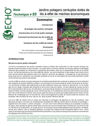 Tn 95 Jardins Potagers Centuples Dotes De Lits A Effet De Meches Economiques Echocommunity Org
